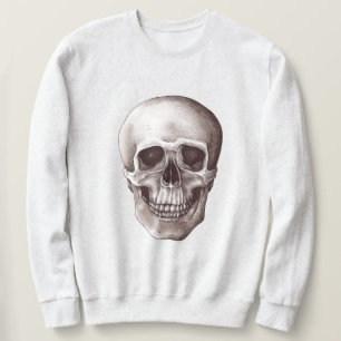 Vintage Skull Lång Ärmad Tröja