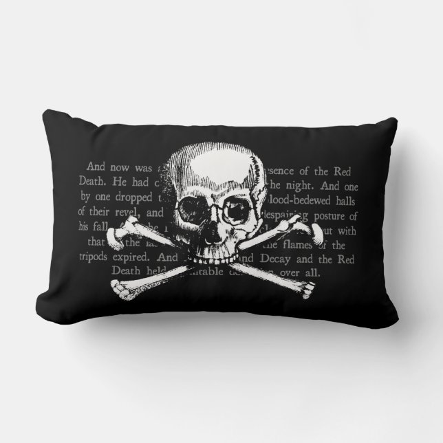 Vintage Skull Lumbarkudde (Framsida)