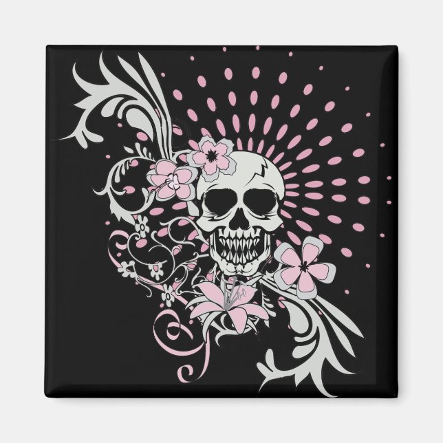 Vintage Skull Magnet (Framsidan)
