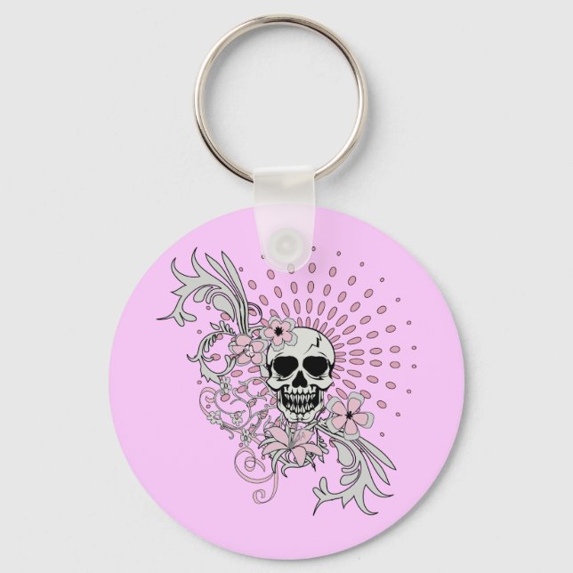 Vintage Skull Nyckelring (Framsida)