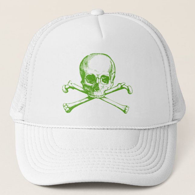 Vintage Skull och korsben Keps (Framsida)