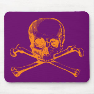 Vintage Skull och korsben Musmatta