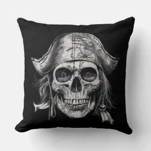 Vintage Skull Pirat Kudde