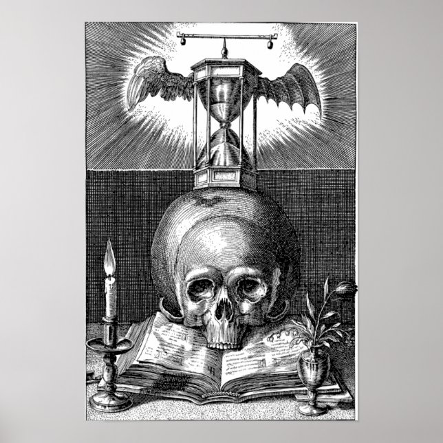 Vintage Skull Poster (Framsidan)