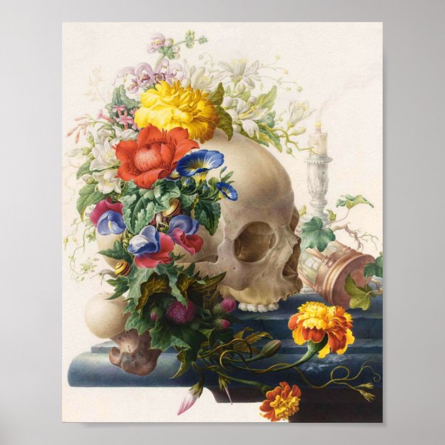 Vintage Skull Poster (Framsidan)