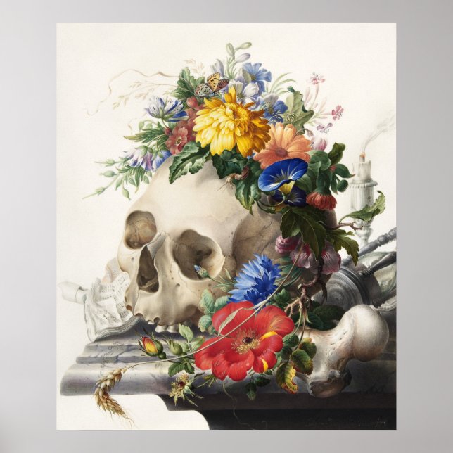 Vintage Skull Poster (Framsidan)