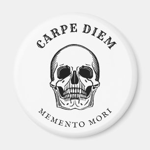 Vintage Skull Spooky Memento Mori Magnet