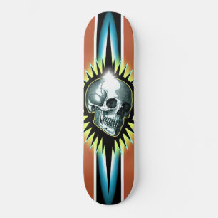Vintage Skull Starburst Skateboard Bräda 20 Cm