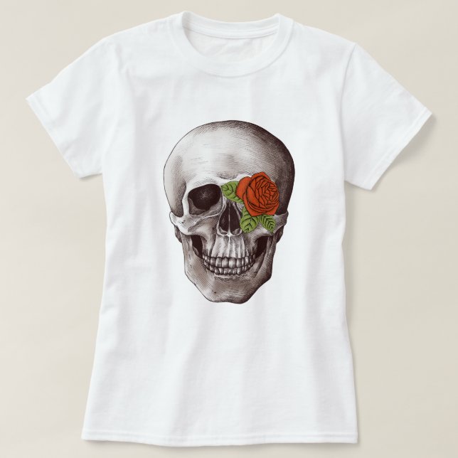 Vintage Skull T Shirt (Design framsida)