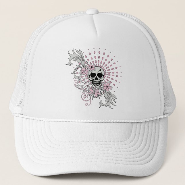 Vintage Skull Truckerkeps (Framsida)