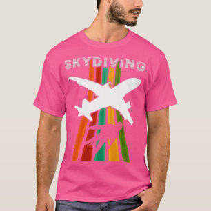 Vintage Skydiving Parachuting Retro Skydiver 3 T Shirt