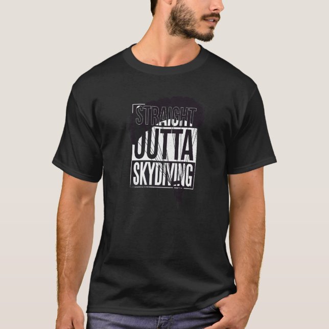 Vintage Skydiving Parachuting Skydive Apparel T Shirt (Framsida)