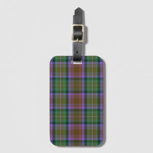 Vintage Skye Grön Violett Jord Tartan Bagagebricka