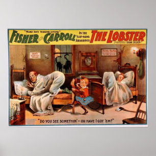 Vintage Slapstick Teatertryck Poster