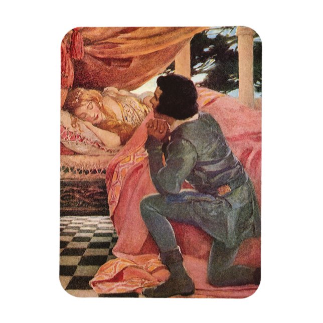 Vintage Sleeping Beauty av Jessie Willcox Smith Magnet (Vertikal)
