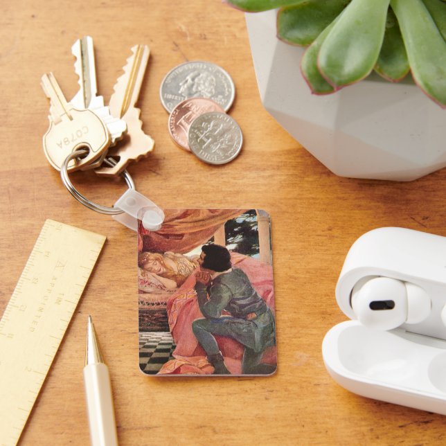 Vintage Sleeping Beauty av Jessie Willcox Smith Nyckelring (Skrivbord)