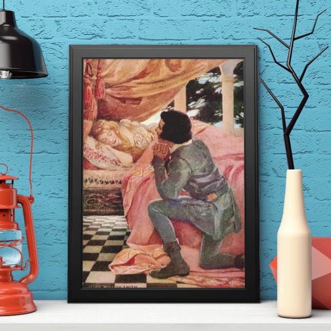 Vintage Sleeping Beauty av Jessie Willcox Smith Poster (Skapare uppladdad)