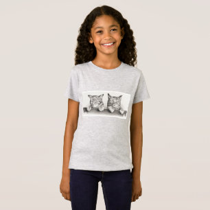 Vintage Sleeping Cats Lithograph, 1874 T Shirt