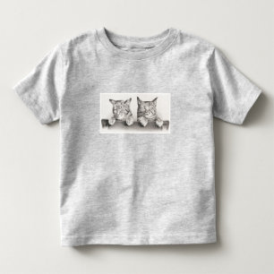 Vintage Sleeping Cats Lithograph, 1874 T Shirt