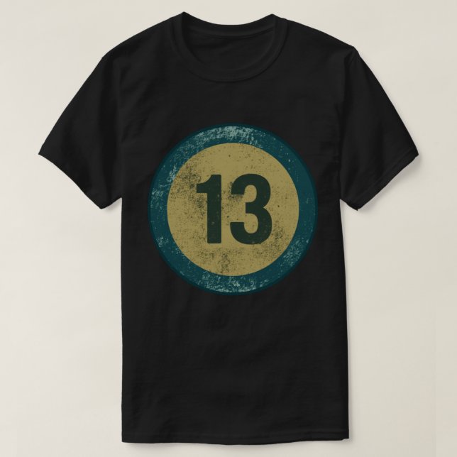 Vintage slit nummer 13 t shirt (Design framsida)