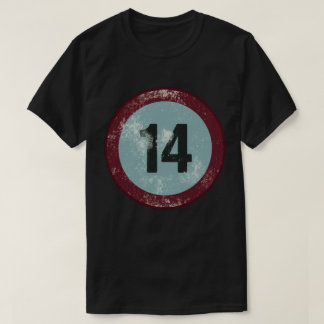 Vintage slit nummer 14 t shirt