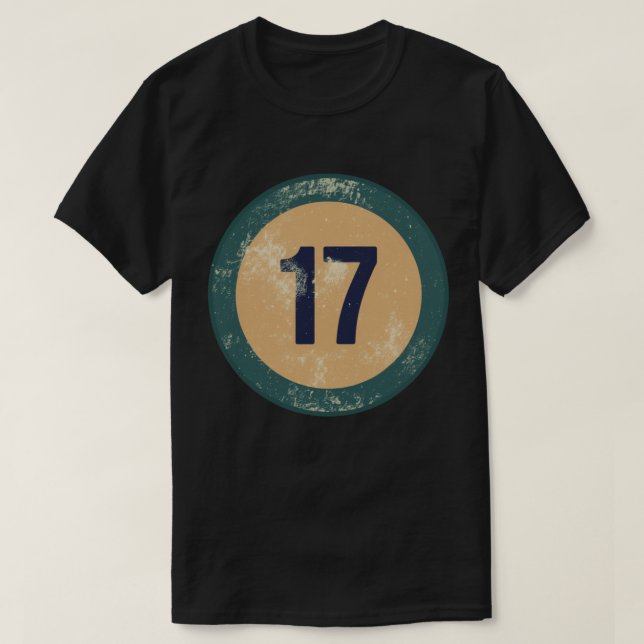 Vintage slit nummer 17 t shirt (Design framsida)