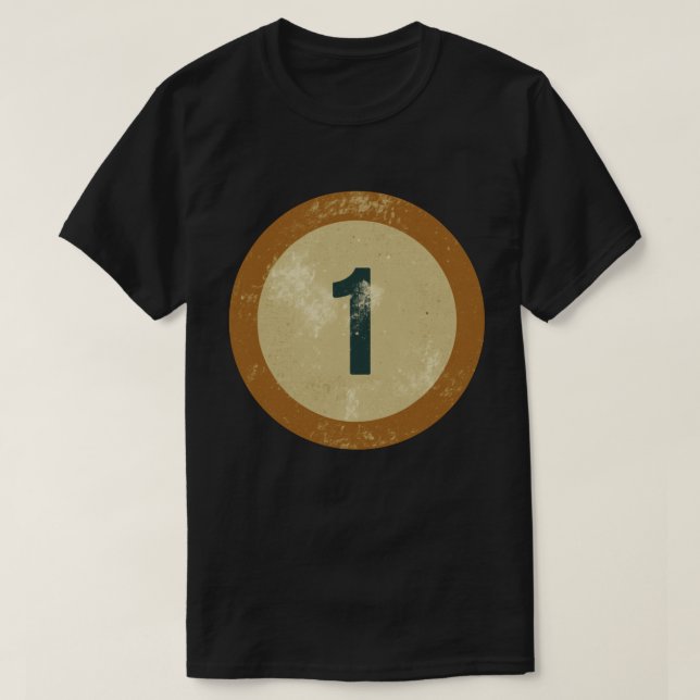 Vintage slit nummer 1 t shirt (Design framsida)