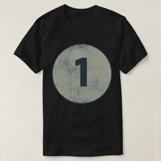 Vintage slit nummer 1 t shirt (Design framsida)
