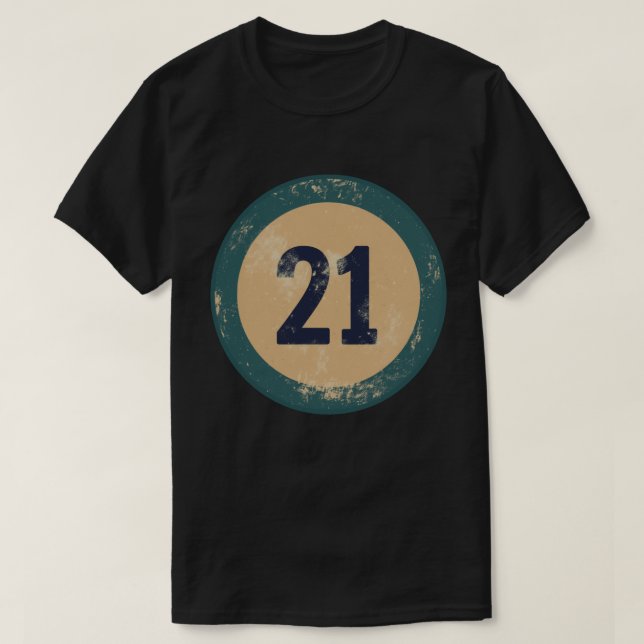 Vintage slit nummer 21 t shirt (Design framsida)