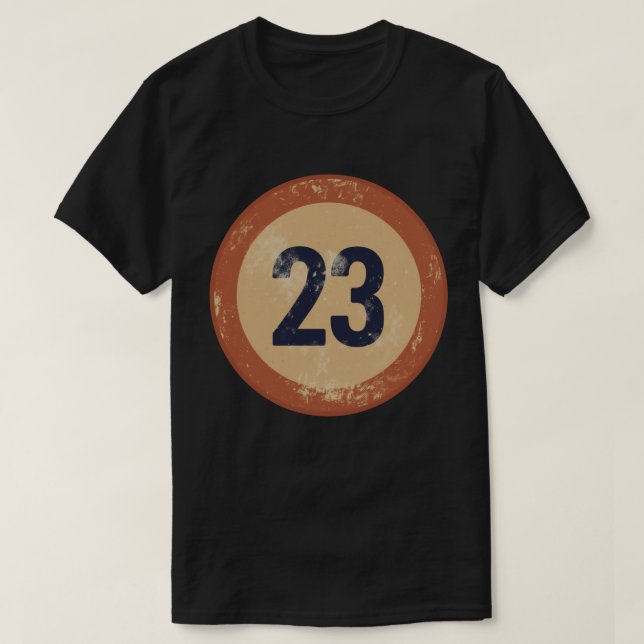 Vintage slit nummer 23 t shirt (Design framsida)