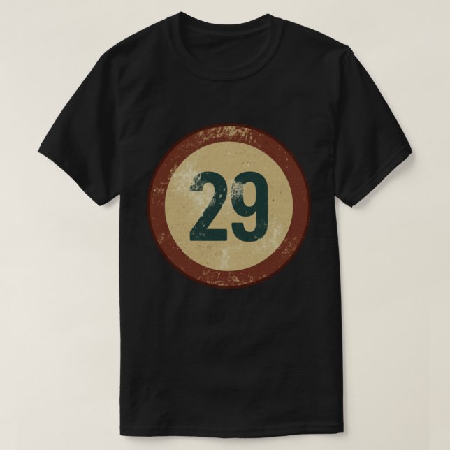 Vintage slit nummer 29 t shirt (Design framsida)