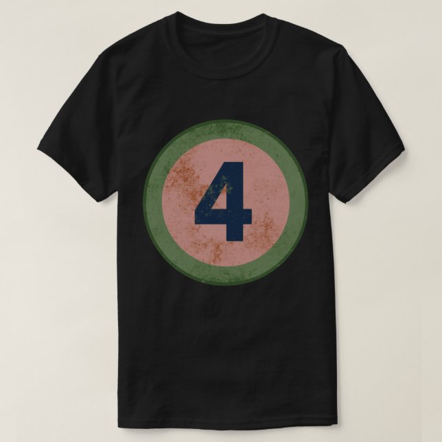 Vintage slit nummer 4 t shirt (Design framsida)
