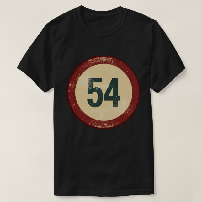 Vintage slit nummer 54 t shirt (Design framsida)