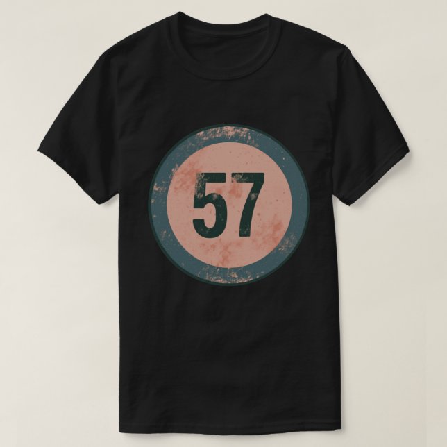 Vintage slit nummer 57 t shirt (Design framsida)