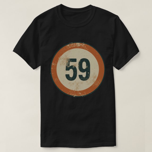Vintage slit nummer 59 t shirt (Design framsida)