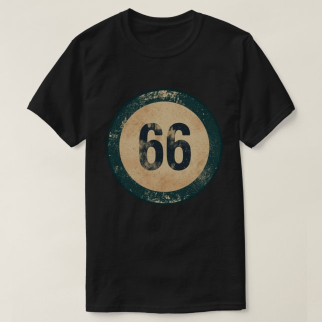 Vintage slit nummer 66 t shirt (Design framsida)