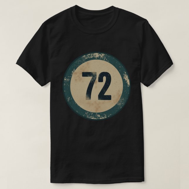 Vintage slit nummer 72 t shirt (Design framsida)