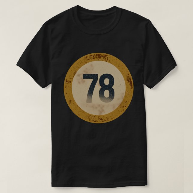 Vintage slit nummer 78 t shirt (Design framsida)