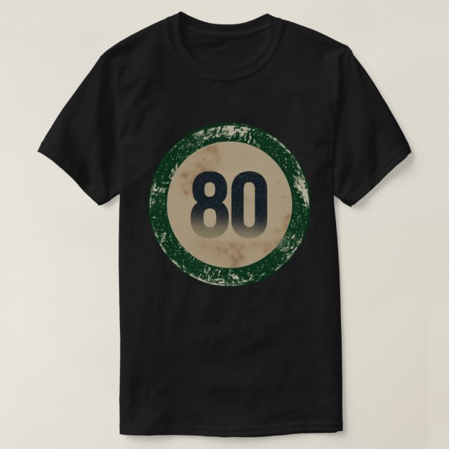 Vintage slit nummer 80 t shirt (Design framsida)