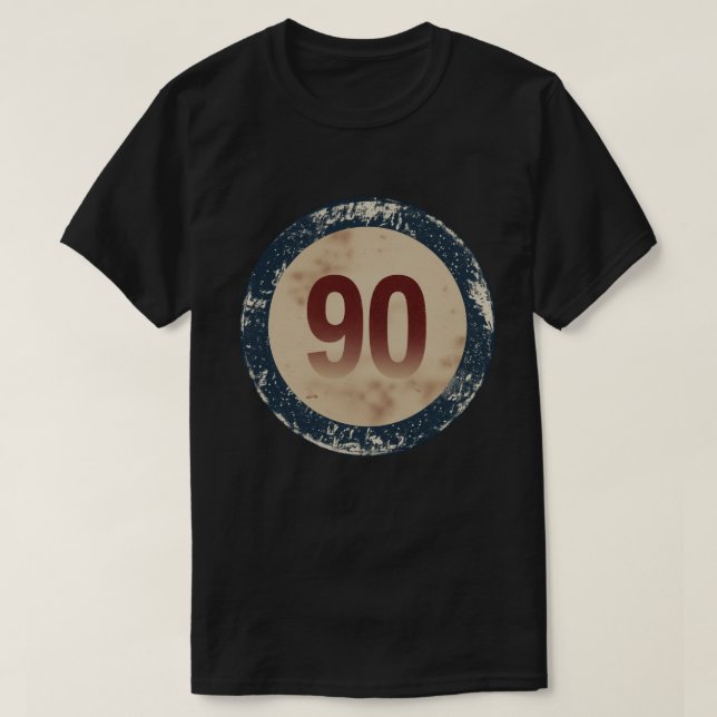 Vintage slit nummer 90 t shirt (Design framsida)