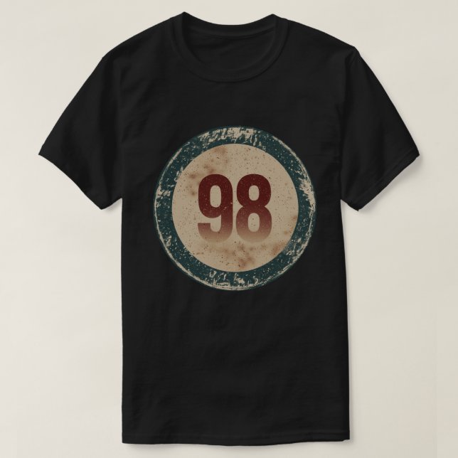 Vintage slit nummer 98 t shirt (Design framsida)