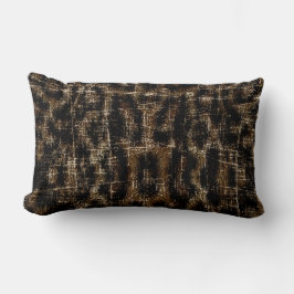 Vintage slitande snöleopard djurtryck lumbarkudde