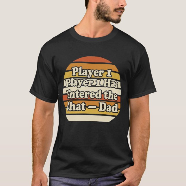 Vintage slitna 70-talsränder t shirt (Framsida)