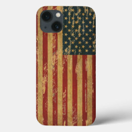Vintage slitna USA-flaggan