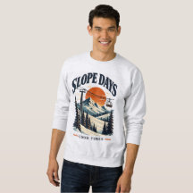 Vintage Slope Days skidbacke sweatshirt