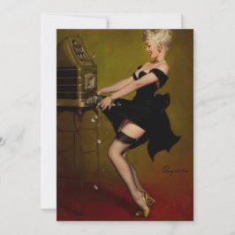 Vintage Slot Maskin Pinup Girl