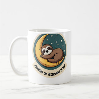 Vintage Sloth Tired Quote Funny Retro Animal Desig Kaffemugg