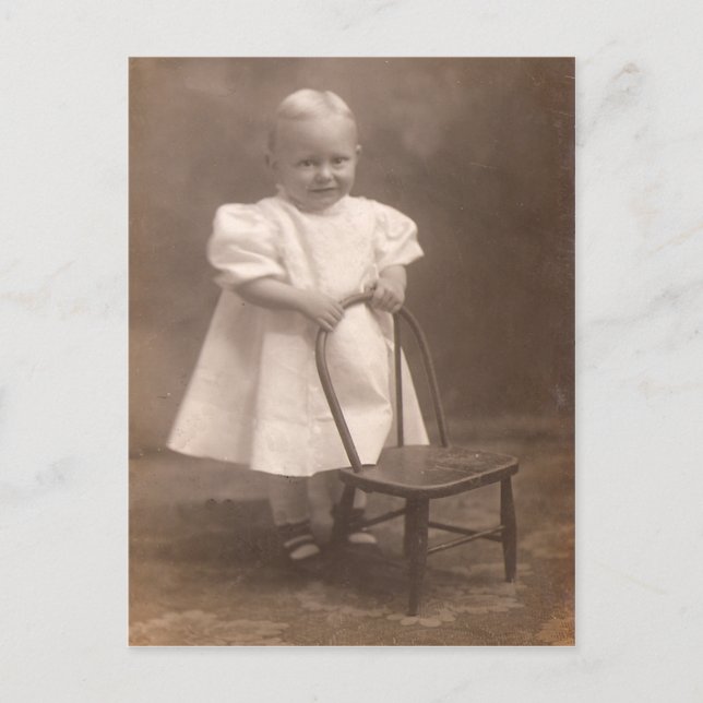 Vintage småbarn vykort (Framsida)