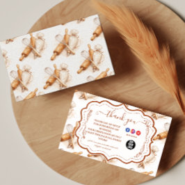 Vintage-smakande Bakverk med Krämfyllning Varumärk Tack Kort