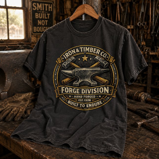 Vintage Smidesstädja Forge Division  T Shirt (Skapare uppladdad)